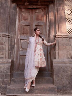 FLORAL DIGITAL PRINTING WORK & ZARI EMBROIDERY WORK PARTY SALWAR