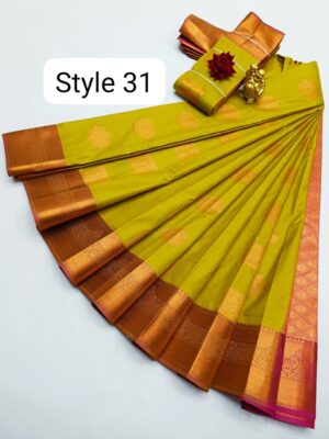 Kanchipuram semi Soft silk model sarees