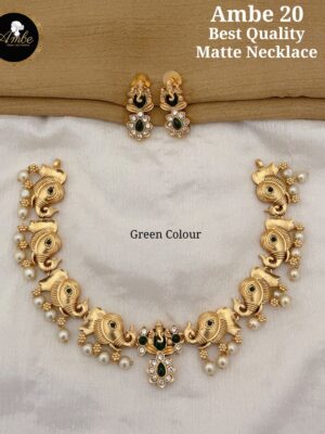 Elegant Matte Necklace Set for Every Occasion – Perfect Wedding Fashion Jewelry