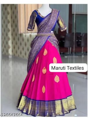 Tussar Silk Lehengha Saree