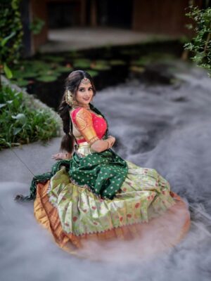 Tussar Silk Lehengha Saree